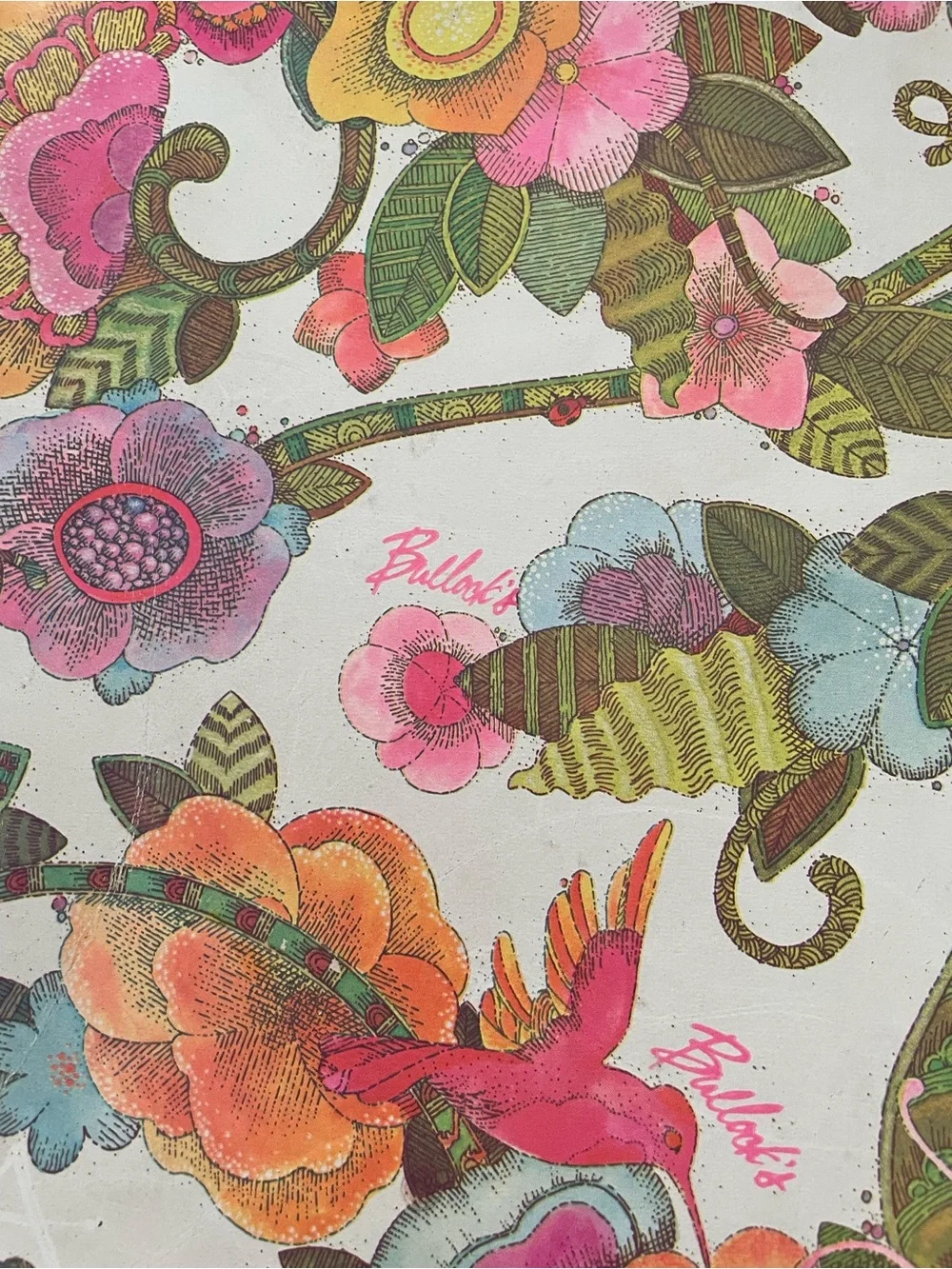 Vintage 70s Bullock’s Floral Decorative Gift Box - Multicolor